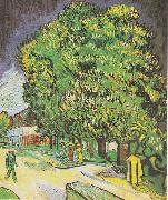 Vincent Van Gogh Blooming chestnut trees Germany oil painting artist